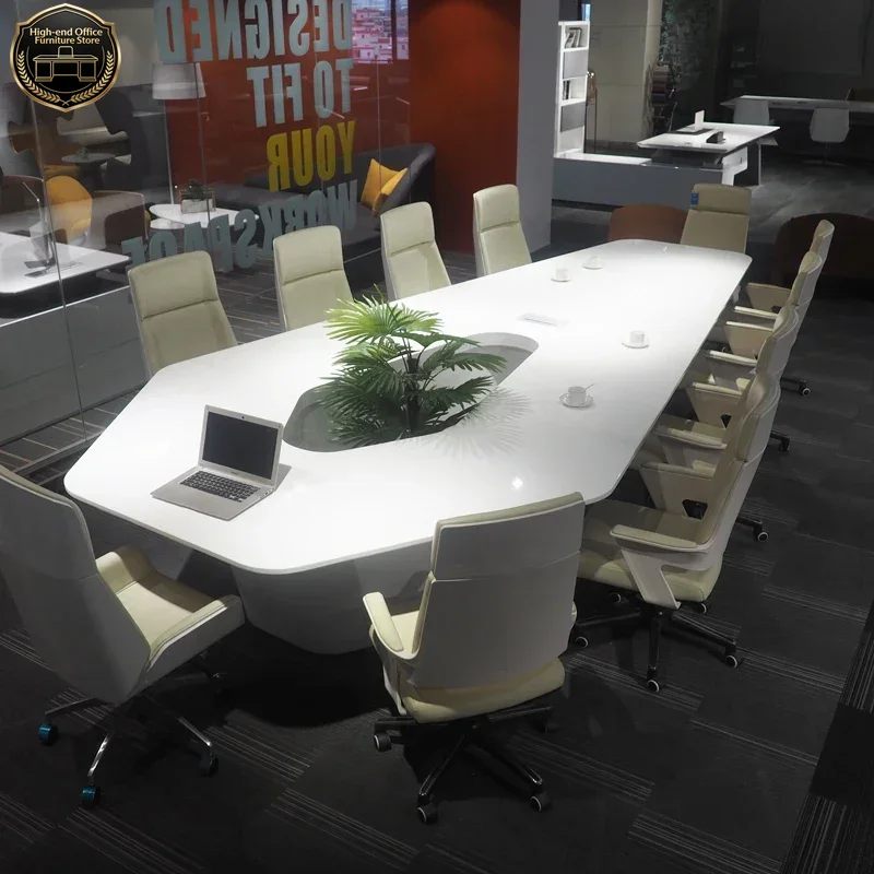 High Tech Office Room - Modern White High Tech Smart Office