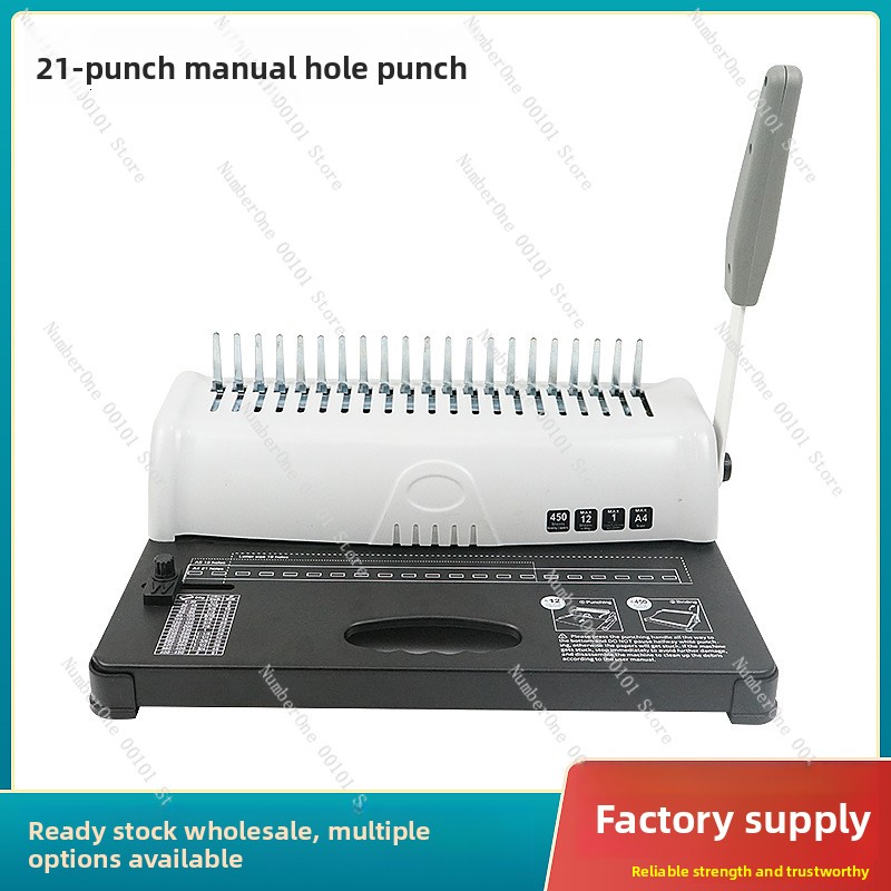 Binding Machine Comb - 21 Holes Manual Comb Binding Machine