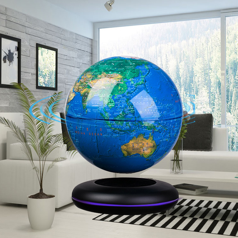 The Office Tech - Magnetic Levitation Globe 8 Inch Floating