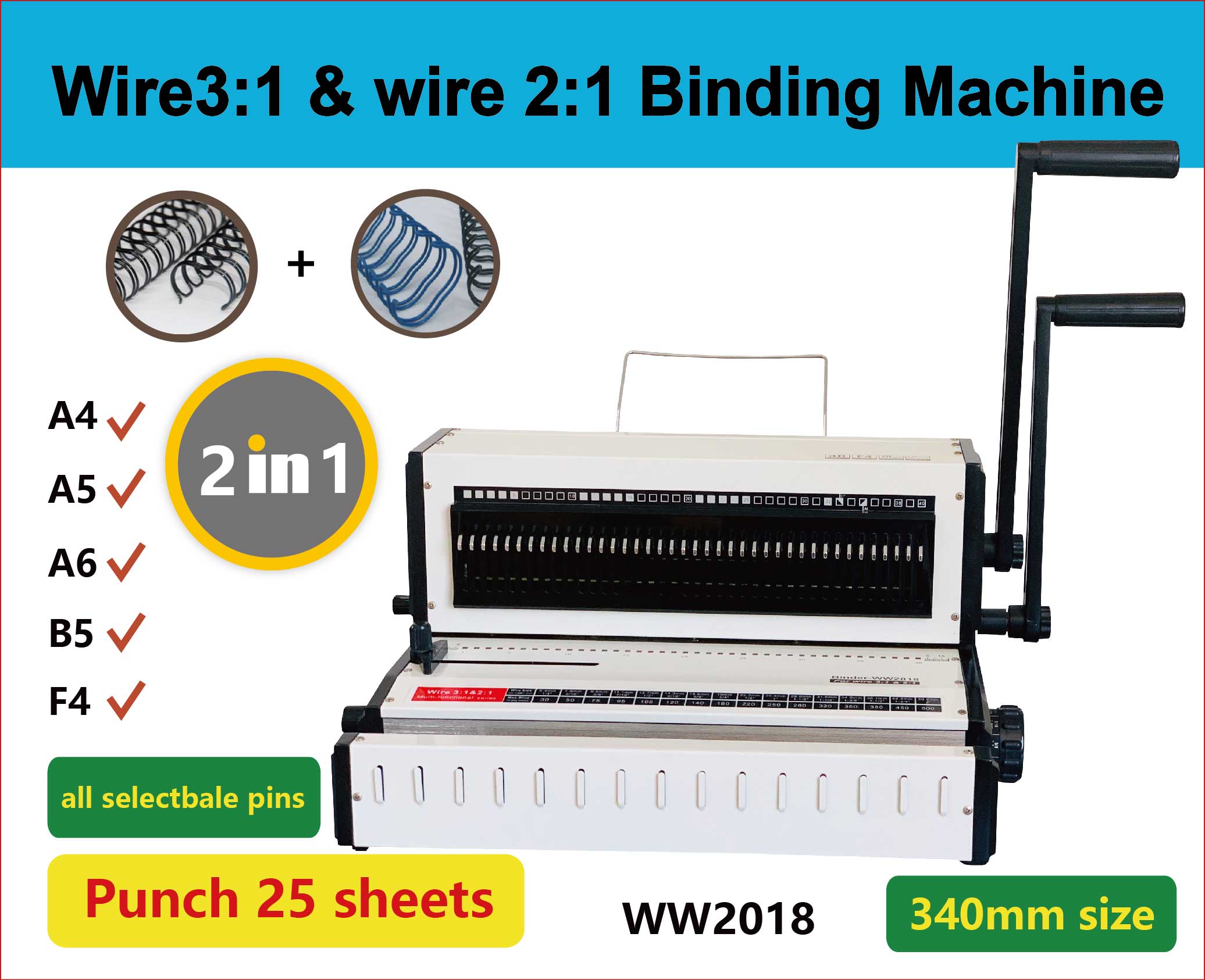 WW2018 Desktop Multifunctional - Binding Machine Comb 评论和价格