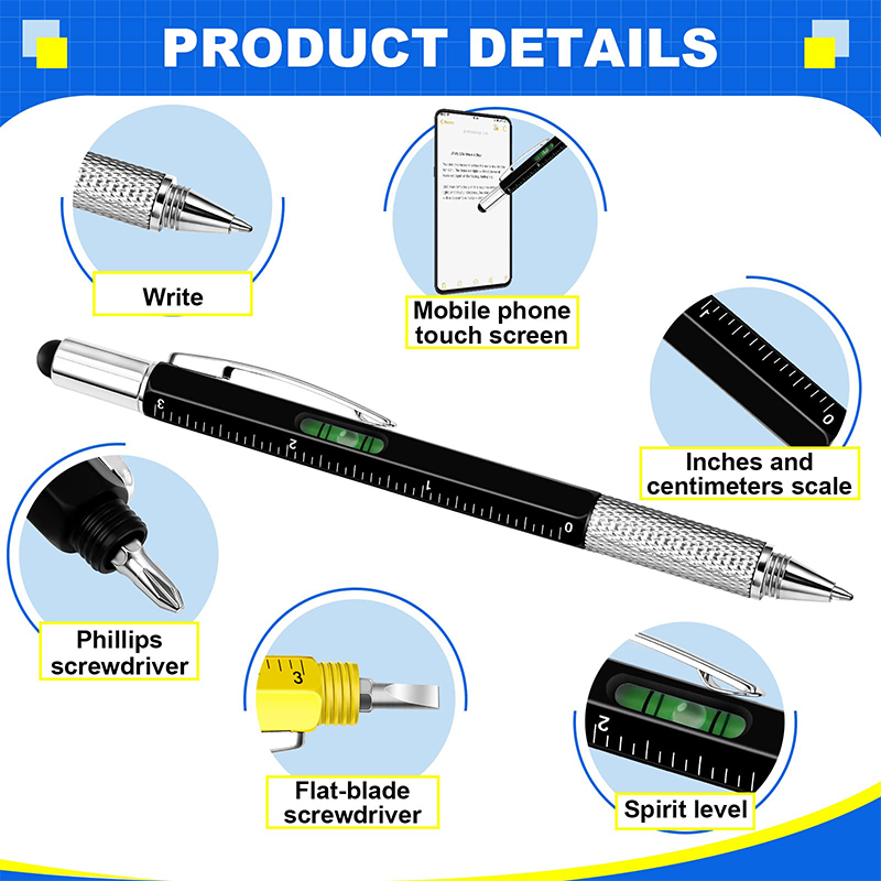 8Pcs 6 in 1 Multitool Pen with - Office Productivity Tech 评论和价格
