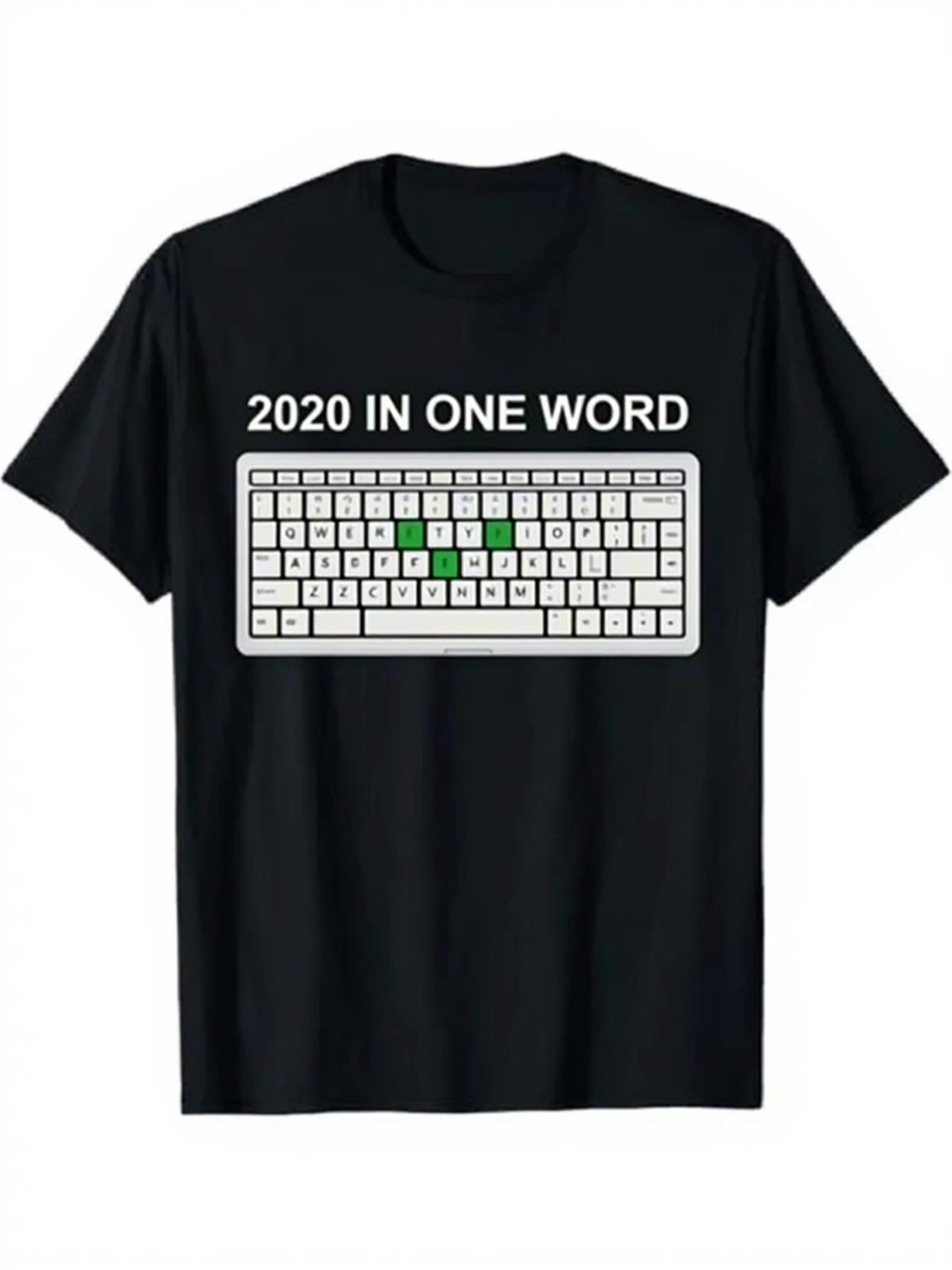 Men's Keyboard Print Short Sle - Office Tech Design 评论和价格