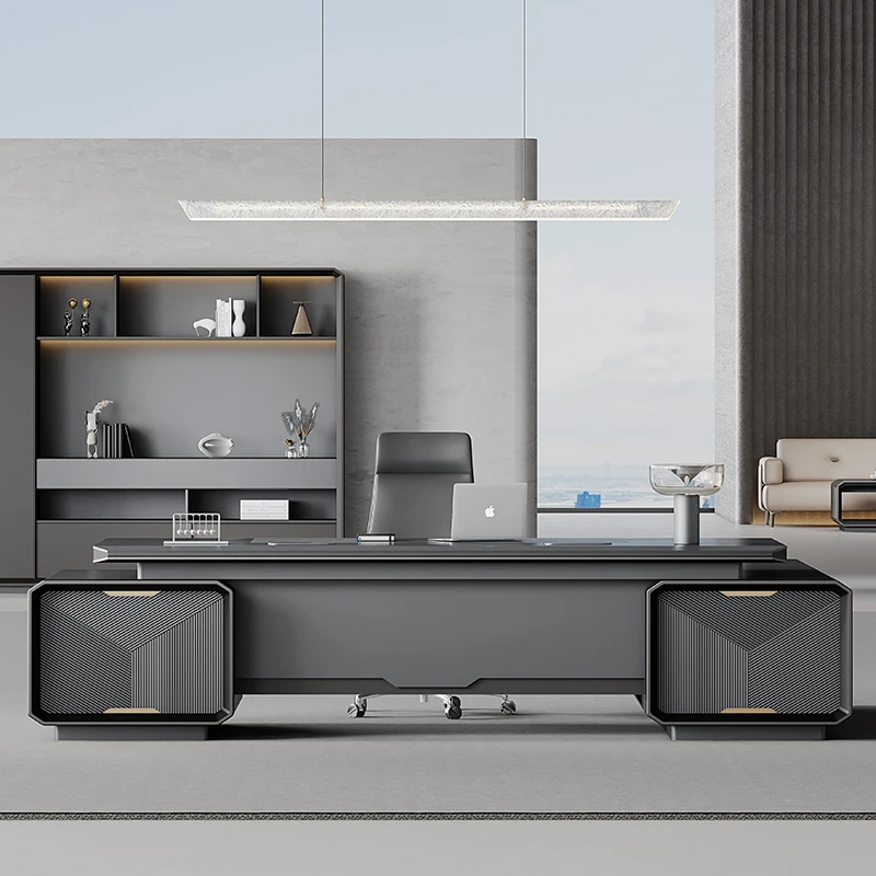 -Modern Luxury Wooden Desk Wor - Office Tech Design 评论和价格
