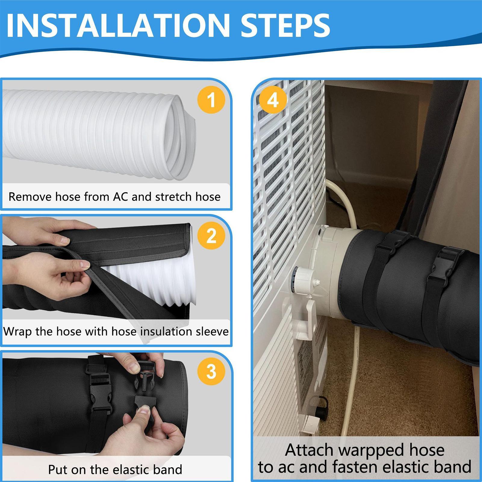 Air Conditioner Hose Cover Dus - The Office Tech 评论和价格